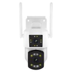 Escam pt210 2x3mp double objectif double cran moniteur wifi camra prise en charge bidirectionnelle ...