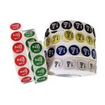 Étiquettes musicales nfc autocollantes avec puce ntag215, étiquettes rfid, incrustation blanche Étiquettes musicales nfc autocollantes avec puce ntag215, étiquettes rfid, incrustation blanche