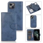 Étui de cuir horizontal horizontal rétro 2 en 1 et portefeuille pour iphone 13 mini (bleu foncé) Étui de cuir horizontal horizontal rétro 2 en 1 et portefeuille pour iphone 13 mini (bleu foncé)