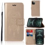 �tui de gaufrage � carillon � carillon vent horizontal flip cuir case avec porte - cartes et portefeuille ...