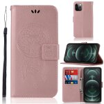�tui de gaufrage au chime vent hibering horizontal flip cuir case avec support & card slots & portefeuille ...