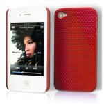 Etui 'grid case' apple iphone 4 / 4s - rouge Etui 'grid case' apple iphone 4 / 4s - rouge