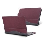 �tui de protection anti - chute en cuir pour ordinateur portable pour hp envy x360 13 - ag ar (rouge ...