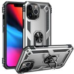 Étui de protection tpu + pc antichoc avec support rotatif à 360 degrés pour iphone 13 pro (argent) Étui de protection tpu + pc antichoc avec support rotatif à 360 degrés pour iphone 13 pro (argent)