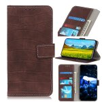 Etui  rabat horizontal en cuir textur avec texture croco magntique pour iphone 11 pro max, avec support ...