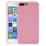 Etui en silicone liquide pure color pour iphone 8 plus et 7 plus (rose) Etui en silicone liquide pure color pour iphone 8 plus et 7 plus (rose)