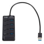 Extension multi - hub usb 3. 0 haute vitesse � 4 ports avec commutateur pour pc et ordinateur portable ...