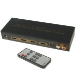 Extracteur audio hdmi / mhl à 3 ports avec télécommande infrarouge, réglage edid audio 4k arc 5. 1 canaux ... Extracteur audio hdmi / mhl à 3 ports avec télécommande infrarouge, réglage edid audio 4k arc 5. 1 canaux ...