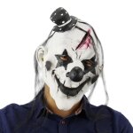 F�te d halloween f�te latex diable clown effray� masque couvre - chef, avec cheveux