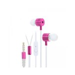 Festory f100 - couteurs basses / 3. 5mm / bouton / microphone / rose - blanc