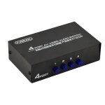 Fjgear fj - 401av lotus head interface s�lecteur audio et vid�o av 4 voies (noir)