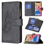 Flying butterfly mod�le de gaufrage zipper horizontal flip cuir toot avec porte - cartes et portefeuille ...