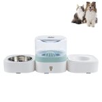 Fontaine � boire automatique lavable amovible transparente pour animaux de compagnie avec bo�te � aliments ...