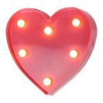 Forme de coeur cr�atif lumi�re de d�coration blanche chaude led, 2 x piles aa aliment� f�te f�te table ...