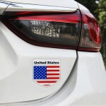 Forme de demi - cercle de motif de drapeau des usa de voiture - autocollant d�coratif al�atoire