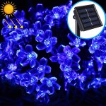Forme de fleur de pêcher 50 led jardin extérieur imperméable à l'eau décoration de fête du printemps ... Forme de fleur de pêcher 50 led jardin extérieur imperméable à l'eau décoration de fête du printemps ...
