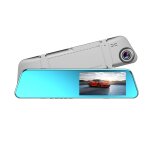 Full hd 1080p plein cran tactile 5, 18 pouces rtroviseur enregistreur vido numrique double objectif ...