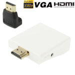 Full hd 1080p hdmi vers vga + adaptateur de convertisseur audio pour ordinateur portable / stb / dvd ... Full hd 1080p hdmi vers vga + adaptateur de convertisseur audio pour ordinateur portable / stb / dvd ...