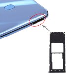 Pour galaxy a20 a30 a50 plateau de carte sim + plateau de carte micro sd (noir)