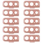 Pour galaxy a7 (2018) a750f / ds 10 pices couvercle d'objectif d'appareil photo (rose)