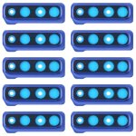 Pour galaxy a9 (2018) a920f / ds 10 pices couvercle d'objectif d'appareil photo (bleu)