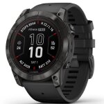 Garmin fenix 7x pro solar smart watch 51mm, gps, black with black silicone band eu