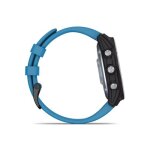 Garmin quatix 7 base smart watch 47mm, gps, 10atm, graphite with light blue silicone band eu