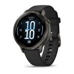 Garmin venu 4 smart watch 41mm, gps, black with dark gray silicone band eu