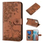 Modle de gaufrage sika pattern horizontal flip pu coque en cuir pu avec support et carte de portefeuille ...