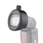 Godox s - r1 speedlite speedlite rond shape adaptateur pour godox tt685 / v860ii / v350 / tt600 (noir) ...