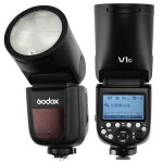 Godox v1c tête ronde ttl flash speedlite pour canon (noir) Godox v1c tête ronde ttl flash speedlite pour canon (noir)