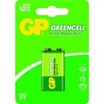 Gp battery (9v) greencell zink carbon 6f22, 1604glf - u1 (1 battery / blister) 9v