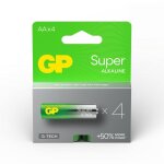 Gp battery (aa) alkaline super lr6 / aa, (4 batteries / blister) 1. 5v