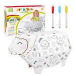 Graffiti 3d assemblage bricolage manuel pliage en carton enfants jouets �ducatifs (mouton chanceux)