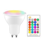 Gu10 8w ac85 - 265v dimmable led spotlight tlcommande dcoration de vacances clairage  la maison ...