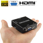 Hd 1080p hdmi mini vga vers hdmi scaler box adaptateur convertisseur vid�o num�rique audio pour pc / ...