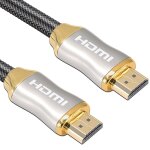 Pour hdmi 2. 1 2m hd 8k ps4 cable 4k2k 144hz projector notebook set - top box cable (golden)
