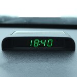 Horloge de voiture de nuit solar automobile horloge �lectronique temp�rature temp�rature + date + semaine ...