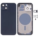 Housse de boîtier arrière avec plateau de carte sim et lentille de caméra pour iphone 13 (noir) Housse de boîtier arrière avec plateau de carte sim et lentille de caméra pour iphone 13 (noir)