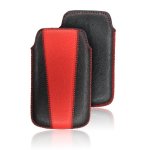 Housse forcell - duo - apple iphone 3g / 3gs / 4 / 4s / nokia n97 / samsung i900 omnia - noir et rouge ...