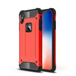 Housse de protection arrire combine tpu + pc pour iphone xs max (rouge)