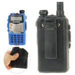 Housse en silicone pure color pour talkies - walkies srie uv - 5r (noir)
