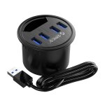 Hub de bureau multifonction de bureau orico 4u - bk 4 usb3. 0 (noir)
