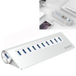 Hub orico m3h10 - u3 - v2 en alliage d aluminium 10 ports usb 3. 0