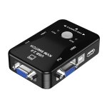 Hw1701 2 en 1 out switcher kvm switch 2 port interrupteur vga usb avec interrupteur de la souris au clavier ...