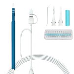 I98 1. 3 millions d'endoscope d'endoscope d'outil de nettoyage visuel de cire d'oreille hd avec 6 led, ...