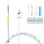 I98 1, 3 million d'endoscope d'endoscope d'outil de nettoyage visuel de cire d'oreille hd avec 6 led, ...