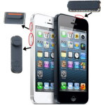 Ipartsacheter 3 en 1 pour iphone 5 (bouton muet + bouton d alimentation + bouton de volume) (noir)