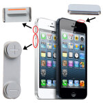 Ipartsacheter 3 en 1 pour iphone 5 (bouton mute + bouton d alimentation + bouton de volume)