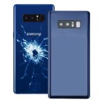 Ipartsacheter pour samsung galaxy note 8 couverture arri�re avec couvercle de la cam�ra (bleu)